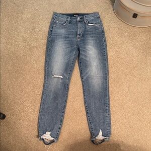 Distressed Hudson size 25 Women's Blue Jeans